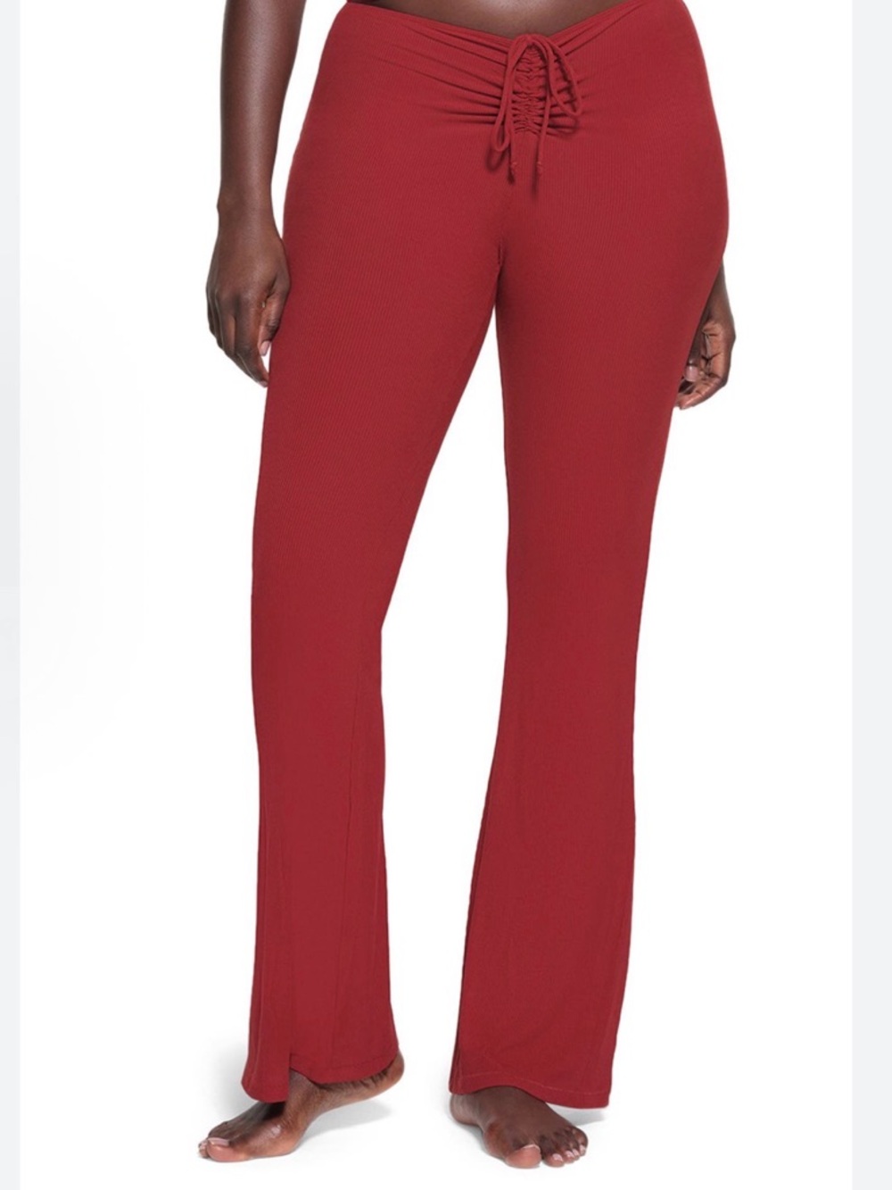 NWT SKIMS Soft Lounge Rusched Pants in Brick in XS